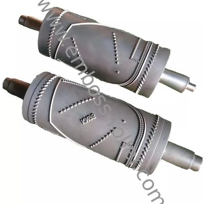 Rouleau de gaufrage en acier à haute résistance à l'usure avec finition miroir ou mate, diamètre 100 mm - 500 mm