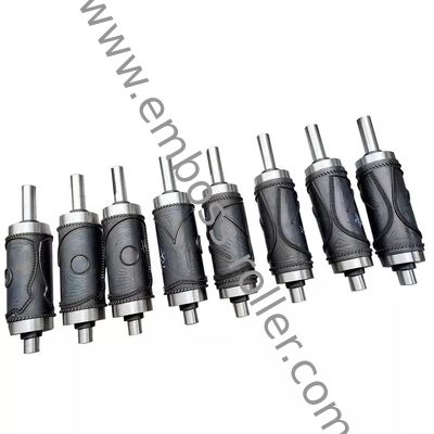 Rouleau de gaufrage en acier à haute résistance à l'usure avec finition miroir ou mate, diamètre 100 mm - 500 mm