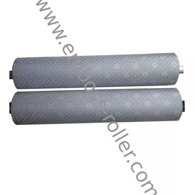 Rodillo de máquina de estampado de cuero con patrón decorativo