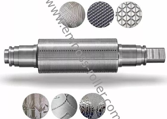 Glossy Matt Supper Mirror Customized Steel Embossing Roller für PVC-Leder