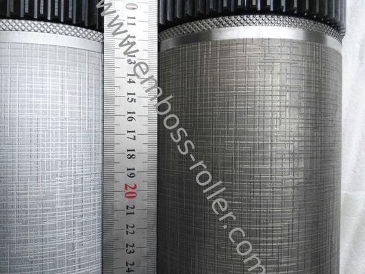 Embossing Hardened Roller with HRC 58-62 Hardness, Custom Embossed Design, and Anti-corrosive Plating for Durable Embossing Operations