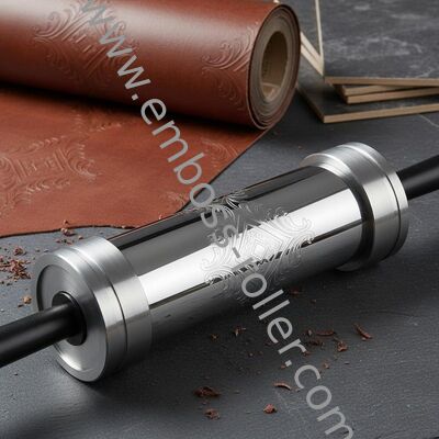Mirror Polished Matte Brushed Steel Embossing Roller for Premium Leather Wallpaper Floor Finish