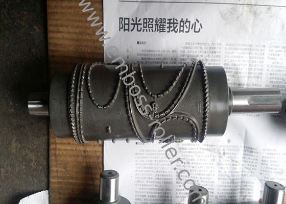 Rouleau de gaufrage Chrome plaqué, dureté HRC 62 d'acier allié