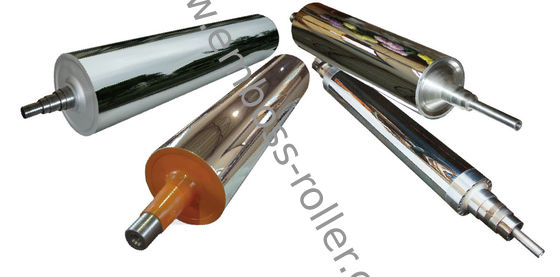 ทนต่ออุณหภูมิสูงกระจกแผ่นพลาสติกลูกกลิ้งความแข็งผิว HRC55 ~ 58