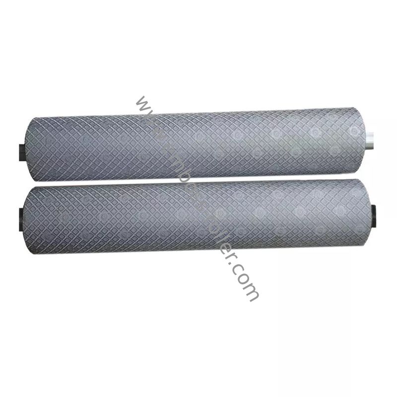 Rodillo de máquina de estampado de cuero con patrón decorativo