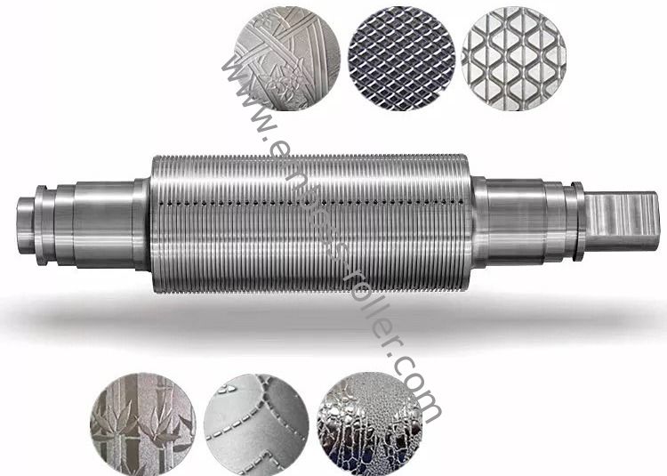 Glossy Matt Supper Mirror Customized Steel Embossing Roller für PVC-Leder