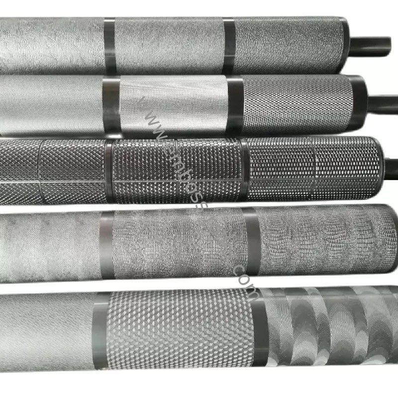 Roller Embossing Kulit Diameter Kustom dan Roller Tekstur Kulit Digunakan Untuk Ukuran dan Digunakan Untuk Pewarnaan