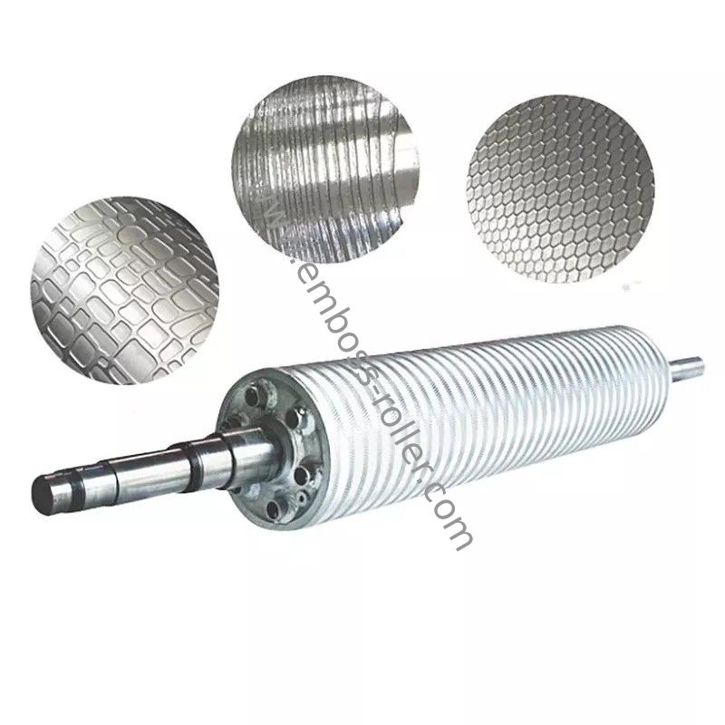 CNC Embossing Roller สำหรับลายนูนไม้ PVC กระดาษ PE และผ้า