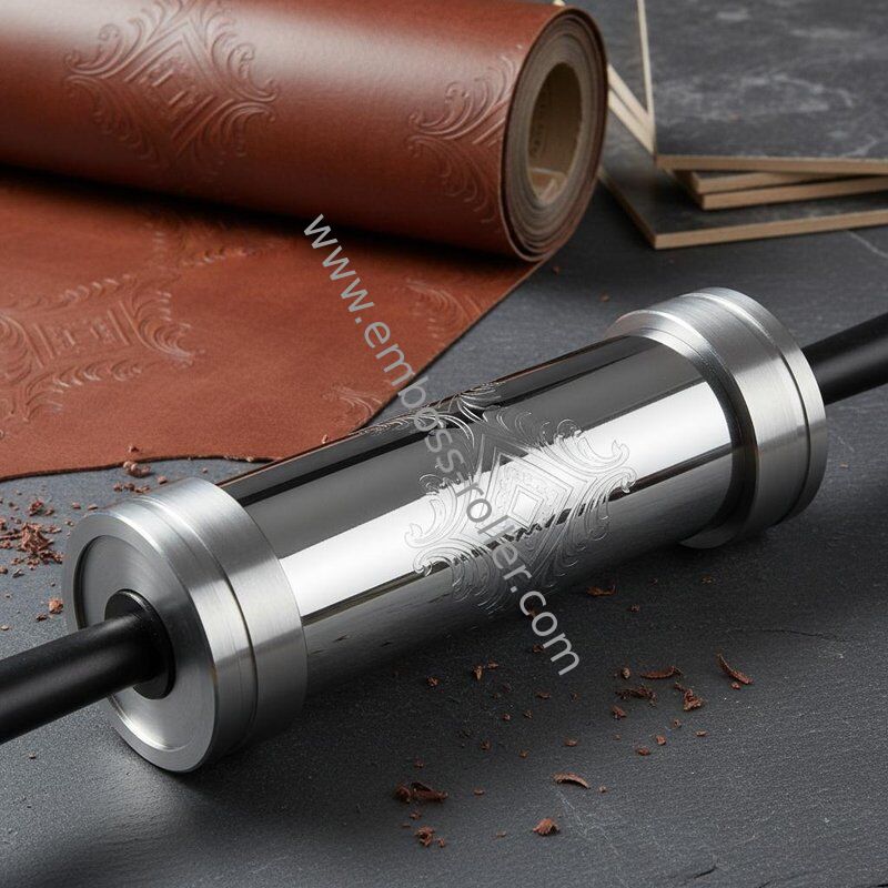Rouleau de gaufrage et cylindre de gaufrage à surface mate polie miroir pour papier peint en cuir haut de gamme et finition de sol