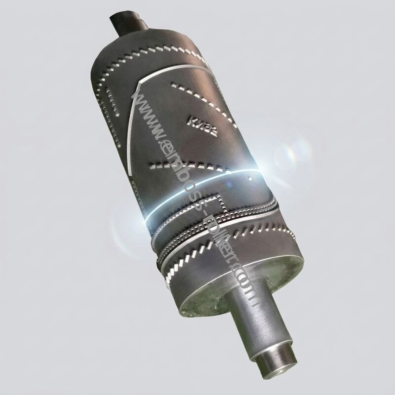 Custom Leather Texture Pattern Steel Embossing Roller with HRC58 Hardened Surface and High Precision Laser Engraving