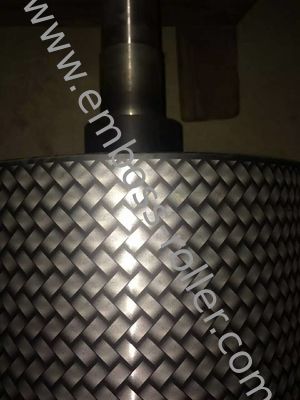 Laser Engraved Embossing Roller for Leather and Pressed Cloth