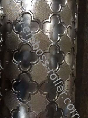 Rodillo de repujado de cuero grabado con láser con larga vida útil y tamaño personalizable para materiales de PVC, PE, PP, ABS